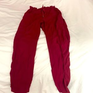 Rare Dark Red Lululemon Beyond the Studio Jogger
